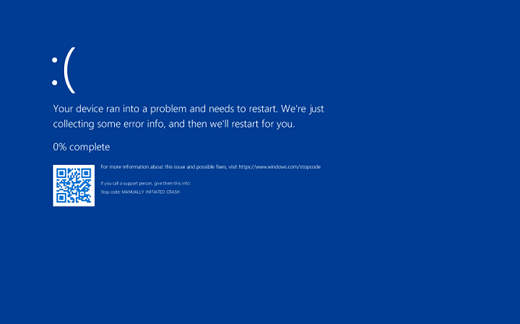 Blue Screen of Death