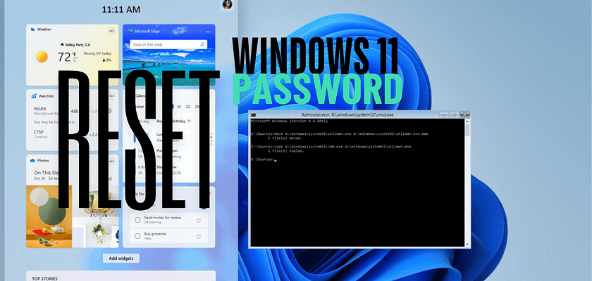 process to unlock windows 11 passworrd