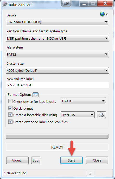 process to create bootable pendrive